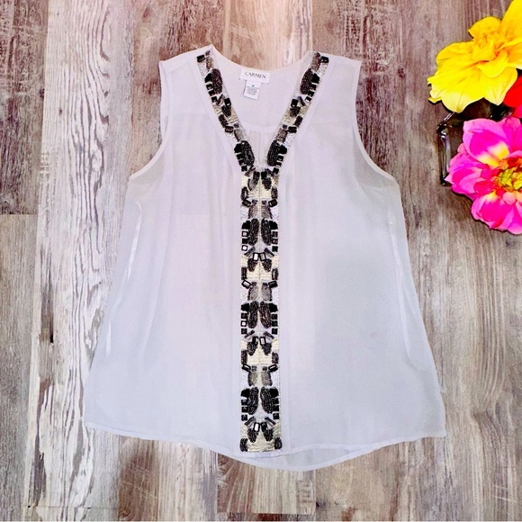 carmen Tops - Beaded front top